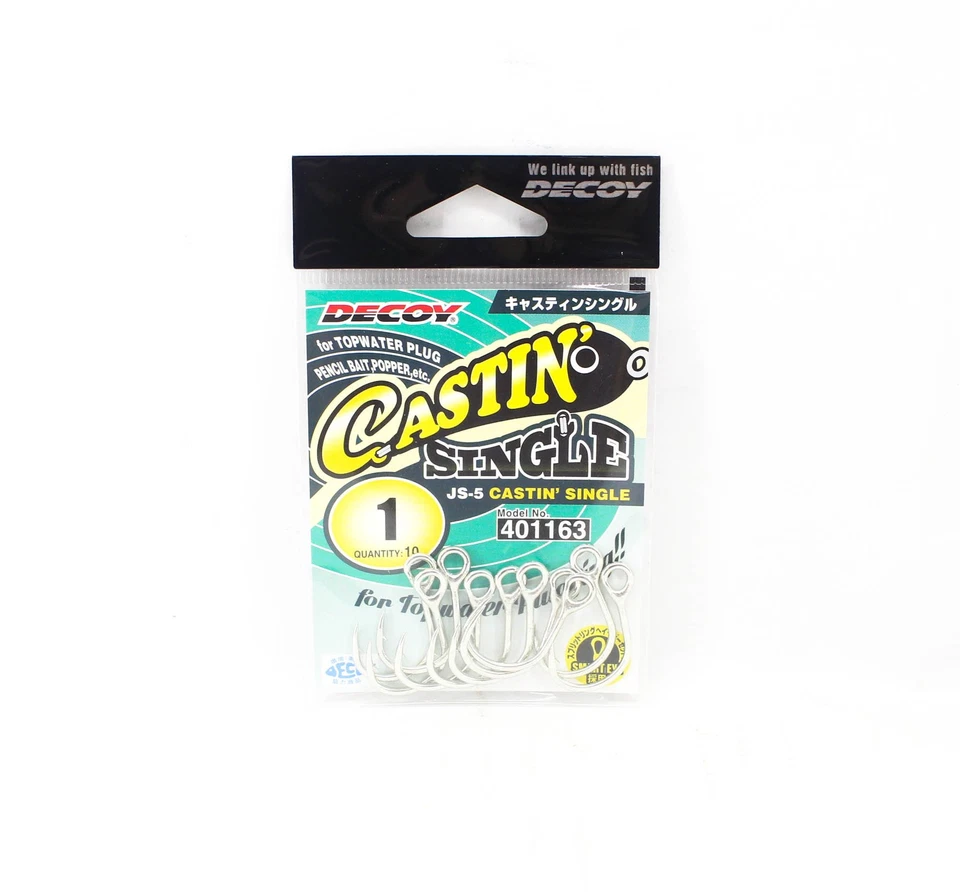 Hameçons Pêche Pour Artificiel SJ-5 Castin'Single Size 1 Decoy 401187 en Mer