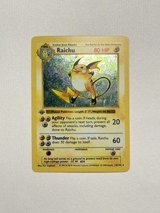 1st Edition Shadowless Raichu for sale | eBay