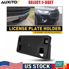 For 18-22 Chevy Traverse Front License Tag Bracket Holder Black W/ Hardware 1-5X