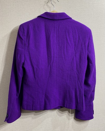 Escada lila/violette Blazer Jacke Gr. 40 mit Metall Blumen Ornamenten - RAR - Bild 2 von 8