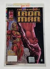 Iron Man 4 Color Separation Films 3M Comic Cover Production Art Transparency