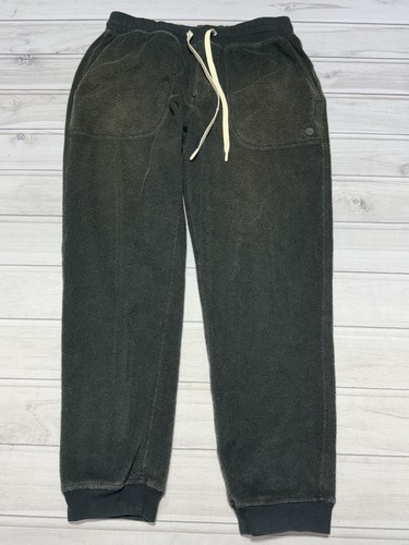 Outerknown Sweatpants Men S Black Terry Cloth Towel Gym Hightide Joggers Beach