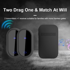 Battery Free Wireless Doorbell Waterproof Self Powered Door Bell 2 Push Buttons