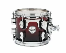 Pacific Drums PDCM0708STRB 7 x 8 Inches Tom with Chrome Hardware - Red to...