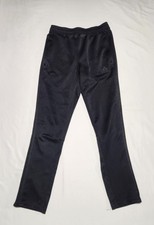 Adidas Climacool Track Pants Black Boys L 13-14Y Zip Pockets Drawstring Joggers