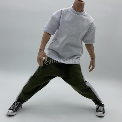 1/6 Action Man Soldat Bastler T-Shirt + Hose Anzüge 12 Zoll Mode
