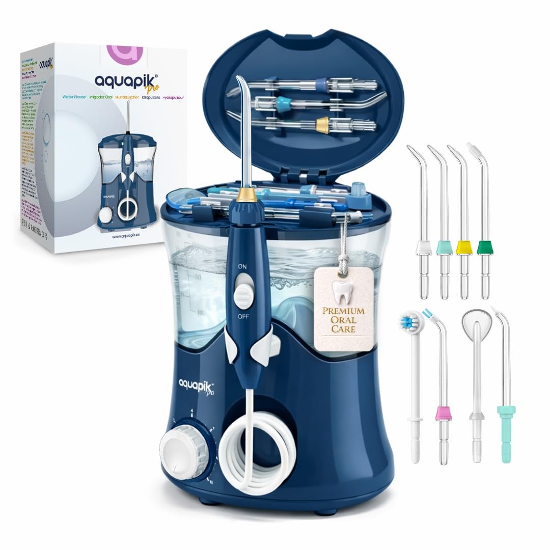 Aquapik Pro hydropulseur dentaire pour le soin quotidien des porteurs d'orthodontie