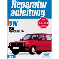Vw Golf (Ii) 2 Benziner Typ 19E 1986-1987 Reparaturanleitung Bucheli Verlag