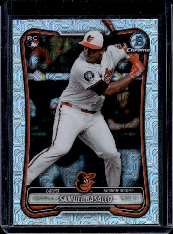 2026 Bowman Mega Box Samuel Basallo Chrome RC Mojo Refractor Rookie #93 Orioles