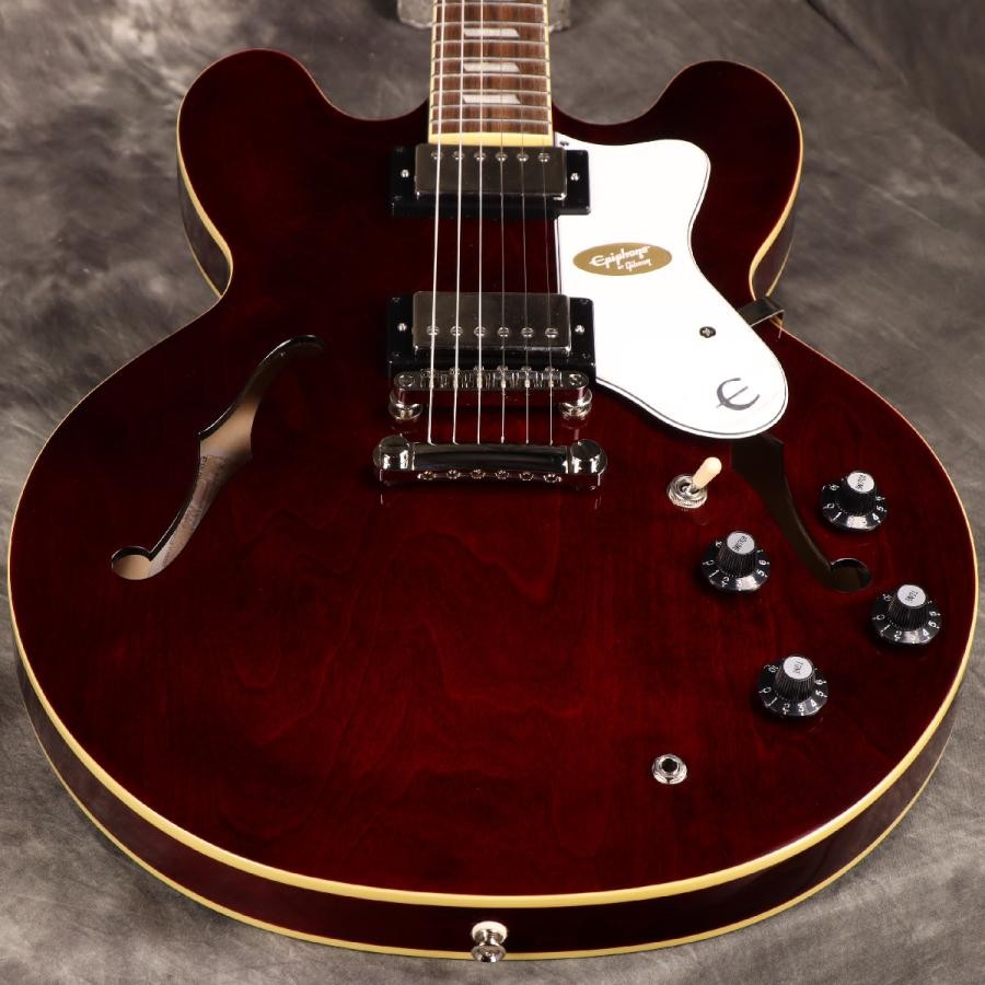 【特別セール】Epiphone Noel Gallagher Riviera Epiphone Noel Gallagher Riviera - Dark Red Wine | Cream City Music