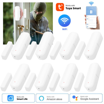 WiFi Smart Tür Fenster Sensor Zuhause Sicherheit Alarm Detektor für Alexa Google