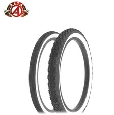 SCHWINN STYLE WHITEWALL SLICK 20 X 1.75 S2 W/ 20 X 2.125 S2 KNOBBY TIRE.