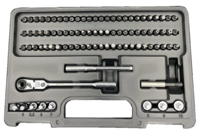 VIM TOOLS # FRBS89 - 89 PIECE BIT SET WITH 1/4'' FLEX RATCHET