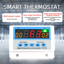 AC 220V DC 12V 24V Digital Thermostat 30A Temperature Controller Temperature Con