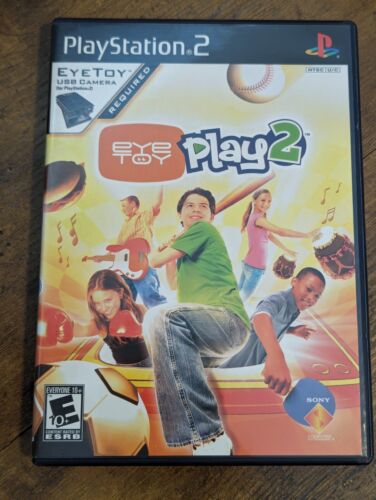 Eye Toy Play 2 Without Camera For PlayStation 2 PS2 Arcade Complete with Manual - Afbeelding 1 van 5