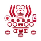28pcs Interior Accessories Decoration Cover Kit For Jeep Wrangler JK JKU 11-18