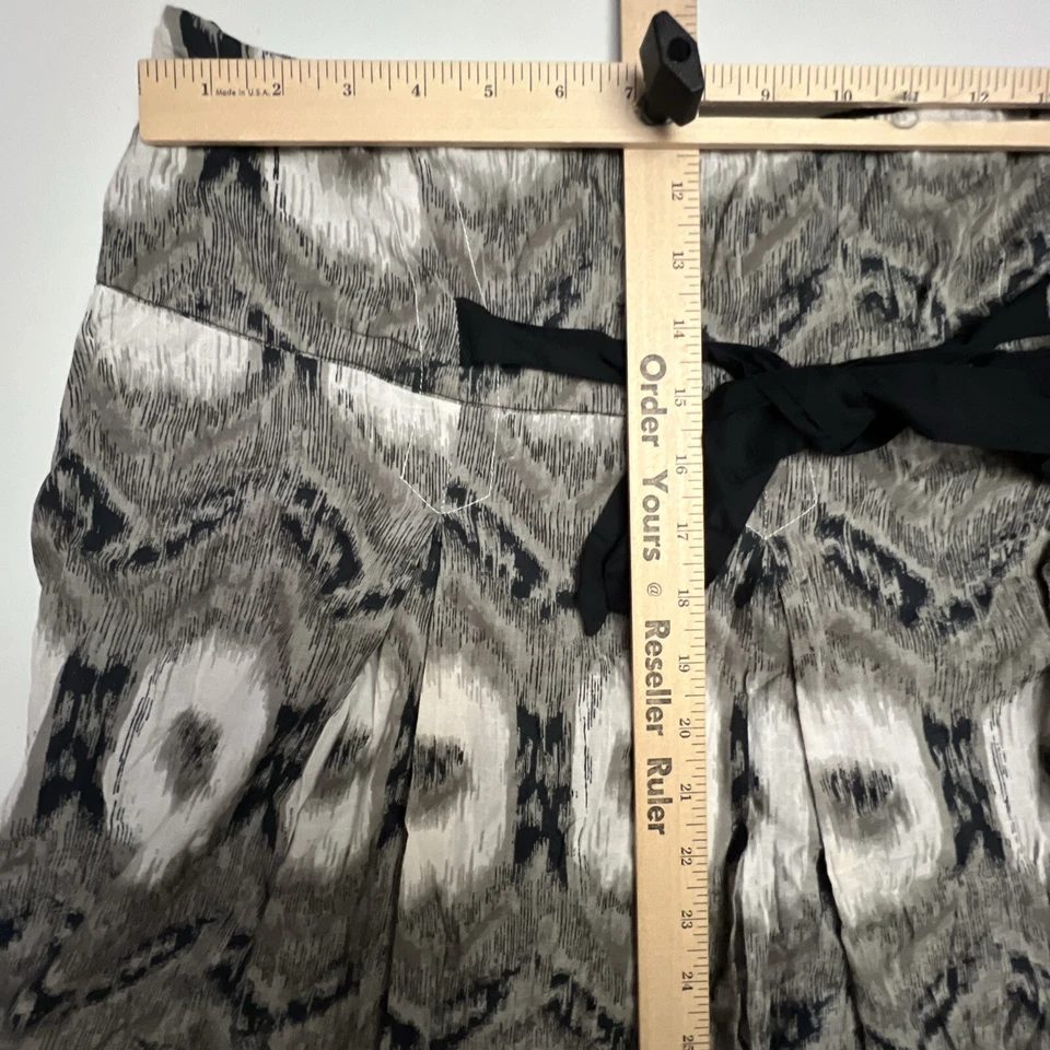 Falda Mix Nouveau Para Mujer XL Boho Retro Línea A Con Faja de Cinturón Gris Negro Crema Foto 2 de 4