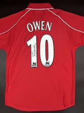 Michael Owen Signed Liverpool Home Shirt With COA And Proof 