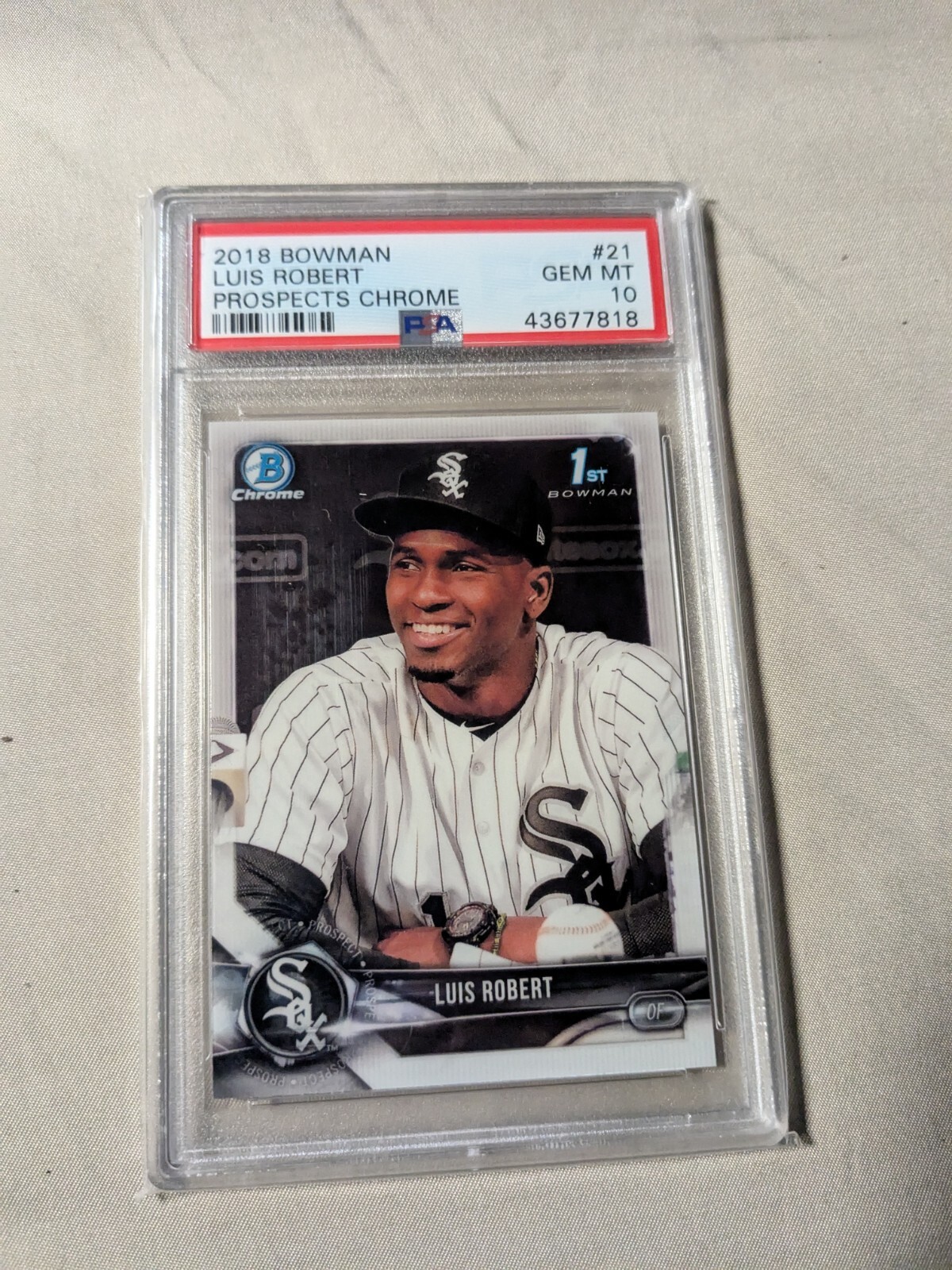 2018 Bowman Chrome Prospect Luis Robert PSA 10 GEM MT