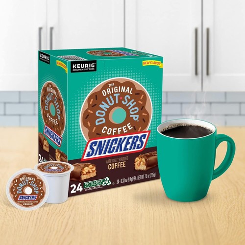 Donut Shop Snickers Coffee 24 to 144 K cup Pods Pick Any Size FREE SHIPPING - Picture 3 of 4