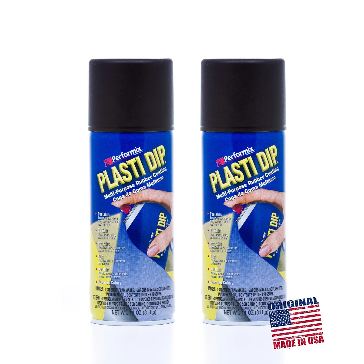 2 X PlastiDip - Plasti Dip / Black Matte Aerosol Spray 311 gr - Rubber  Paint