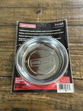 CRAFTSMAN 6" ROUND HEAVY GAUGE STAINLESS STEEL MAGNETIC PARTS TRAY DISH 941328