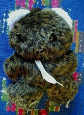 JB/ DOUDOU PELUCHE VINTAGE GIPSY OURS CHAT BISOUS TIGRE NOIR MARRON BLANC 20 CM