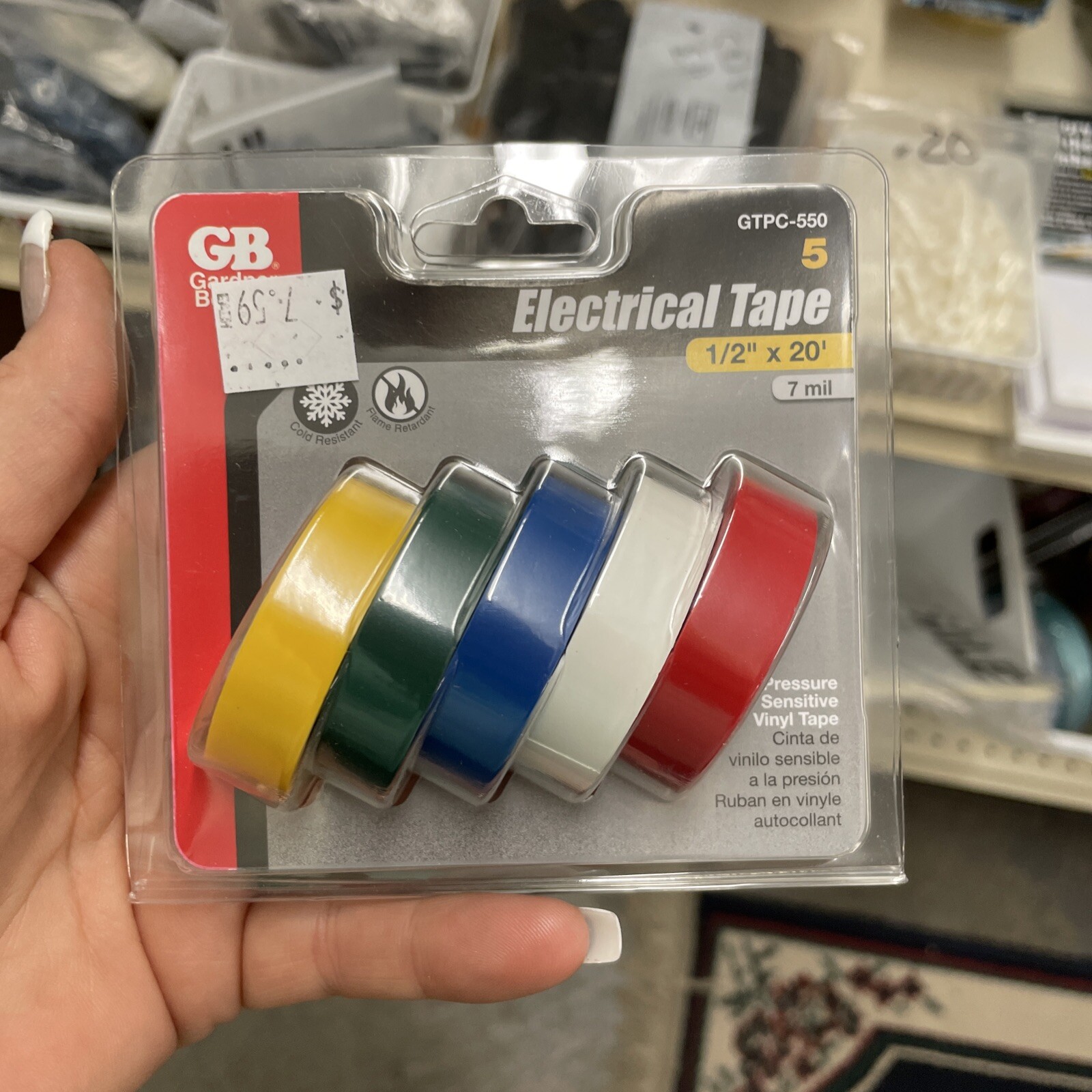 GARDNER BENDER Electrical Tape, Assorted Colors GTPC550 eBay