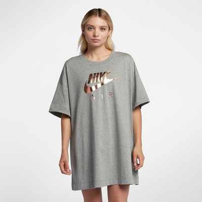 gray and rose gold nikes