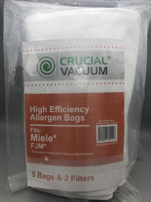 10 Miele Allergy Vacuum Bags + 4 Filters - For Miele Canister Vacuums