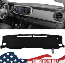 Interior Black Dashboard Pad Cover Sun Protector For Toyota Tacoma 2016-2023