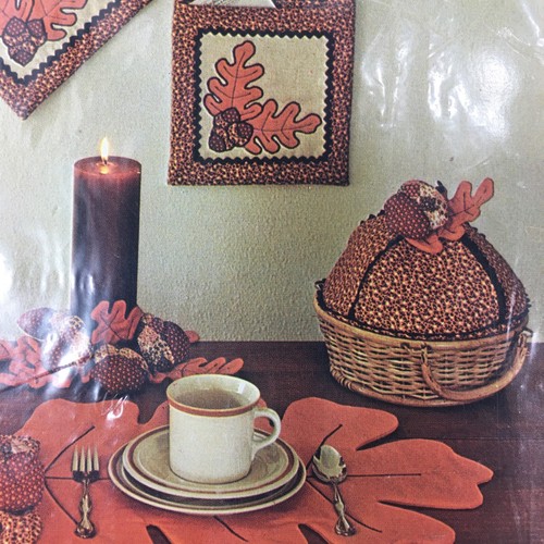 Colección de cocina The Gingham Goose roble bellota patrón de costura decoración de otoño GGP023 - Imagen 7 de 8