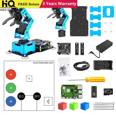 Hiwonder ArmPi Mini 4DOF Vision Robot Arm Mechanical Arm +Motherboard for CM4/4G