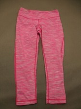 ZELLA Size S Womens Pink Mid Rise Stretch Pull On Athletic Cropped Leggings 081