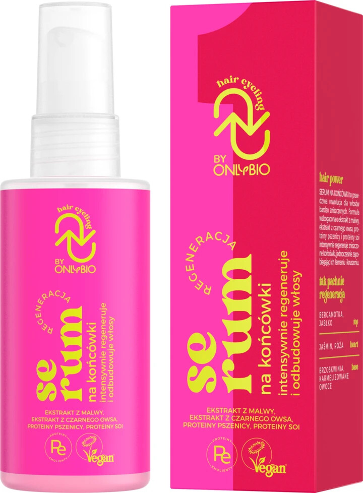 Hair Cycling by OnlyBio Regenerating & Rebuilding Hair Ends Serum Vegan 70ml