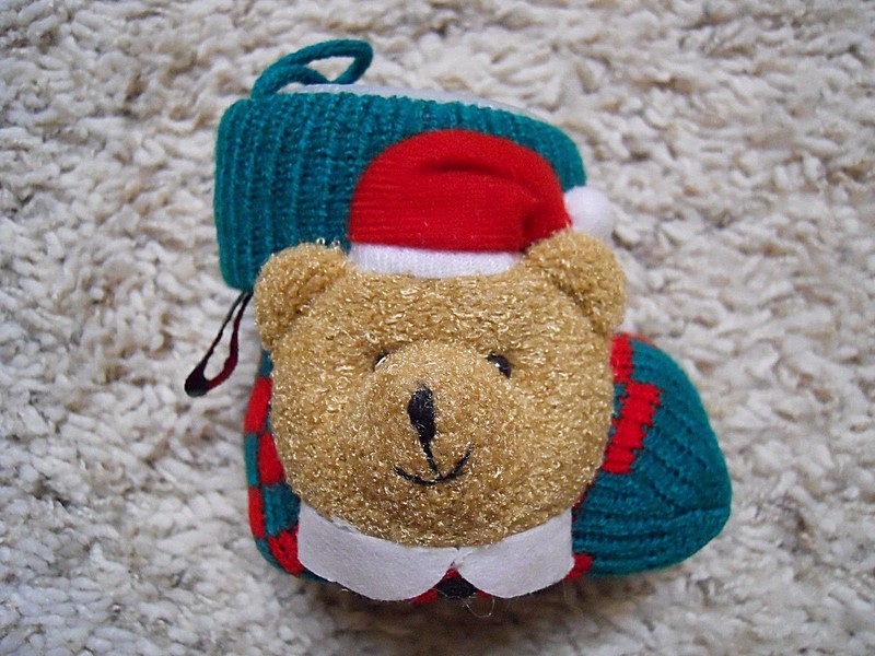 Christmas Bear Candy Holder, cute and collectible, new