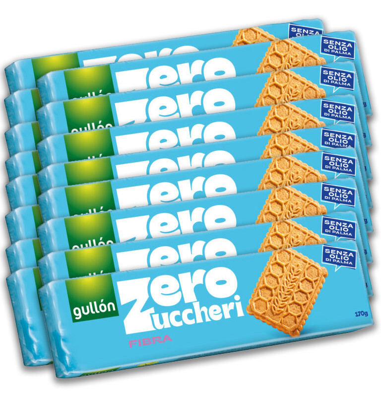 Biscotti Fibra Zero Zuccheri Gullon 170 g - 16 Confezioni
