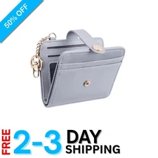 Chic RFID Slim Wallet for Women – Bifold Design with Coin Pocket & ID Window