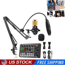 Home Studio Recording Kit Mixer Condenser Microphone for Music Podcast