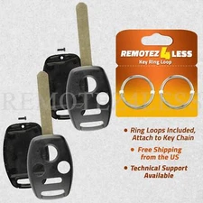 2 For 2009 2010 2011 2012 2013 2014 2015 Honda Pilot Remote Shell Case Key Cover