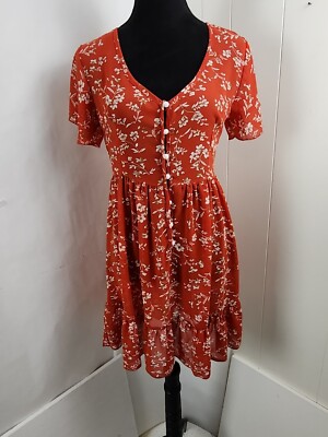 ZAFUL Casual womens color orange size small SILK 20