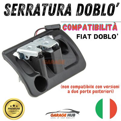ORIGINALE S-P PORTELLONE Serratura Gancio Blocco Fiat Doblo 119 Cargo 223 EUR 17,84 - IT - Foto 10