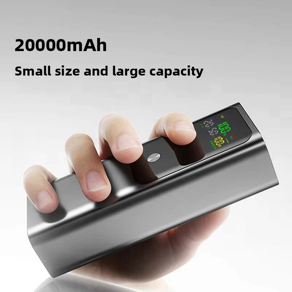 Power Bank 20000mAh 100W Charging Portable External Battery Backup For Phone/lap Power Bank 20000mAh 100W Charging Portable External Battery Backup For Phone/lap
