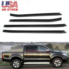 4xDoor Belt Molding Weatherstrip For Toyota for HILUX SR5 VIGO MK6 Pickup 05-15