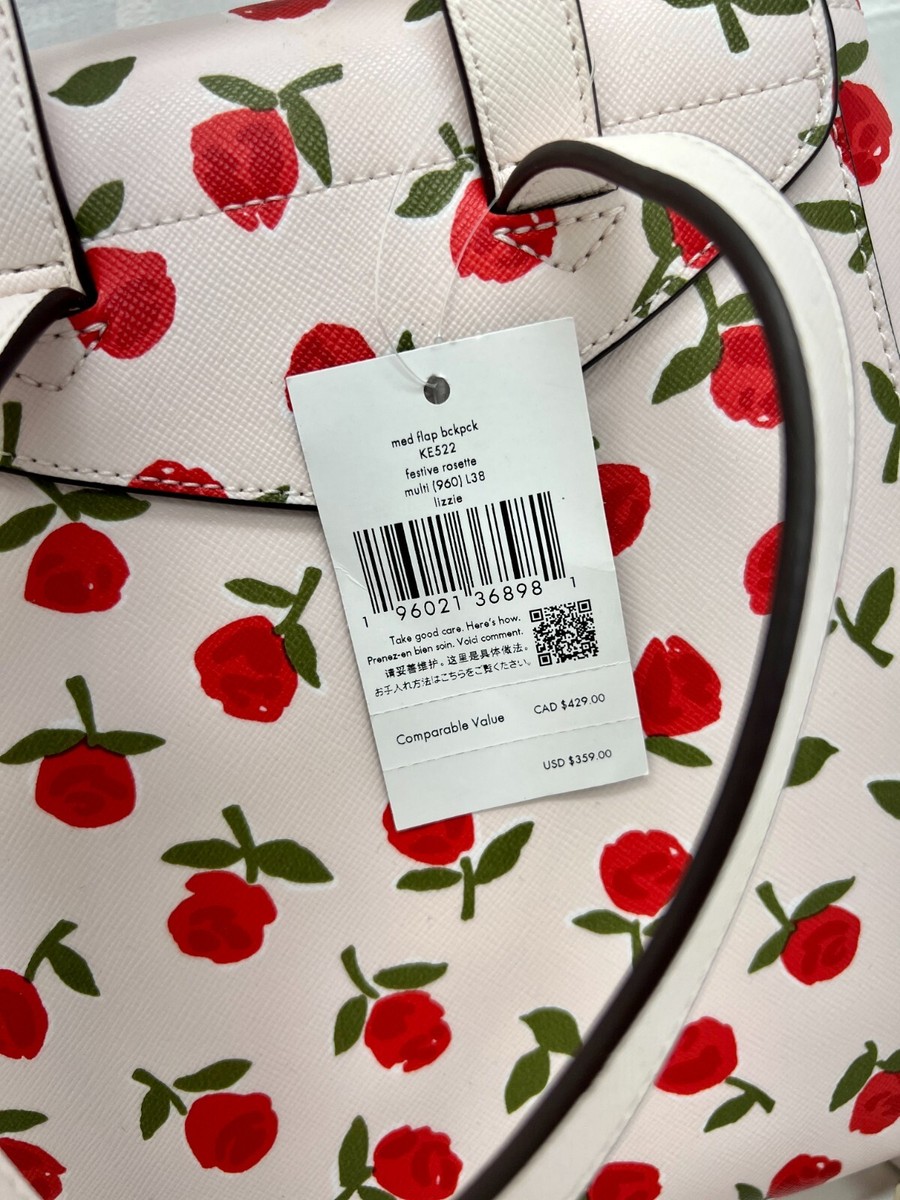 Kate Spade Lizzie Medium Festive Rosette Leather Flap  display picture 3