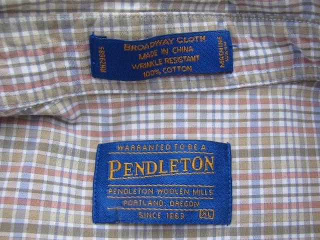 Pendleton Wrinkle Resistant  Cotton Long Sleeve B… - image 1