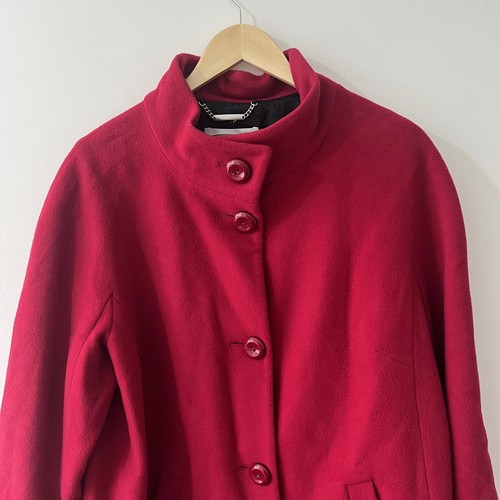 Windsmoor Vintage Wool - Cashmere Blend Swing Coat - Red - Size UK 14 - Picture 2 of 12