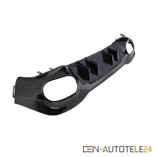 Heckdiffusor Auspuffblende für Mercedes W177 glanz SCHWARZ A45 AMG look - Picture 4 of 6