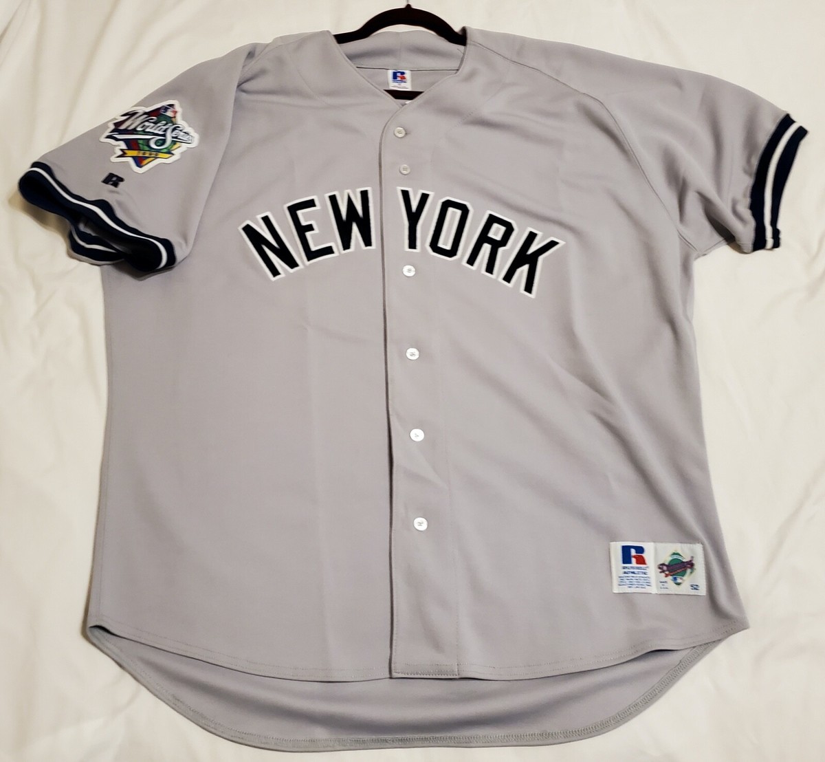 AUTHENTIC RUSSELL ATHLETIC 52 2XL DEREK JETER NEW YORK YANKEES ON
