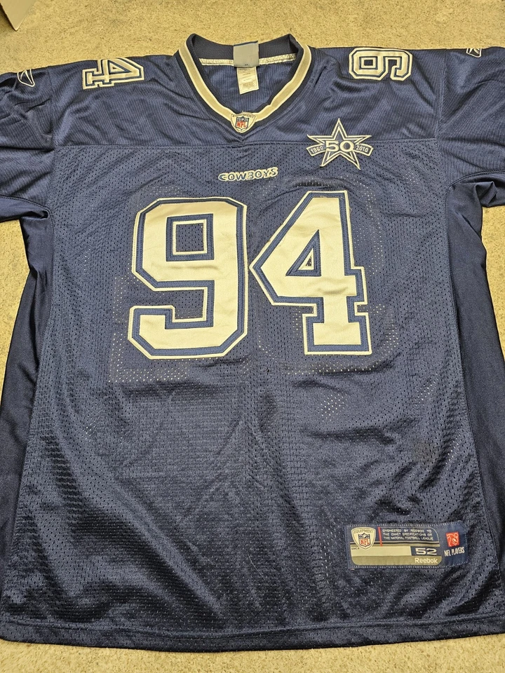 DeMarcus Ware Dallas Cowboys NFL #94 Jersey Size 52 50th Anniversary Patch - Image 2 of 4